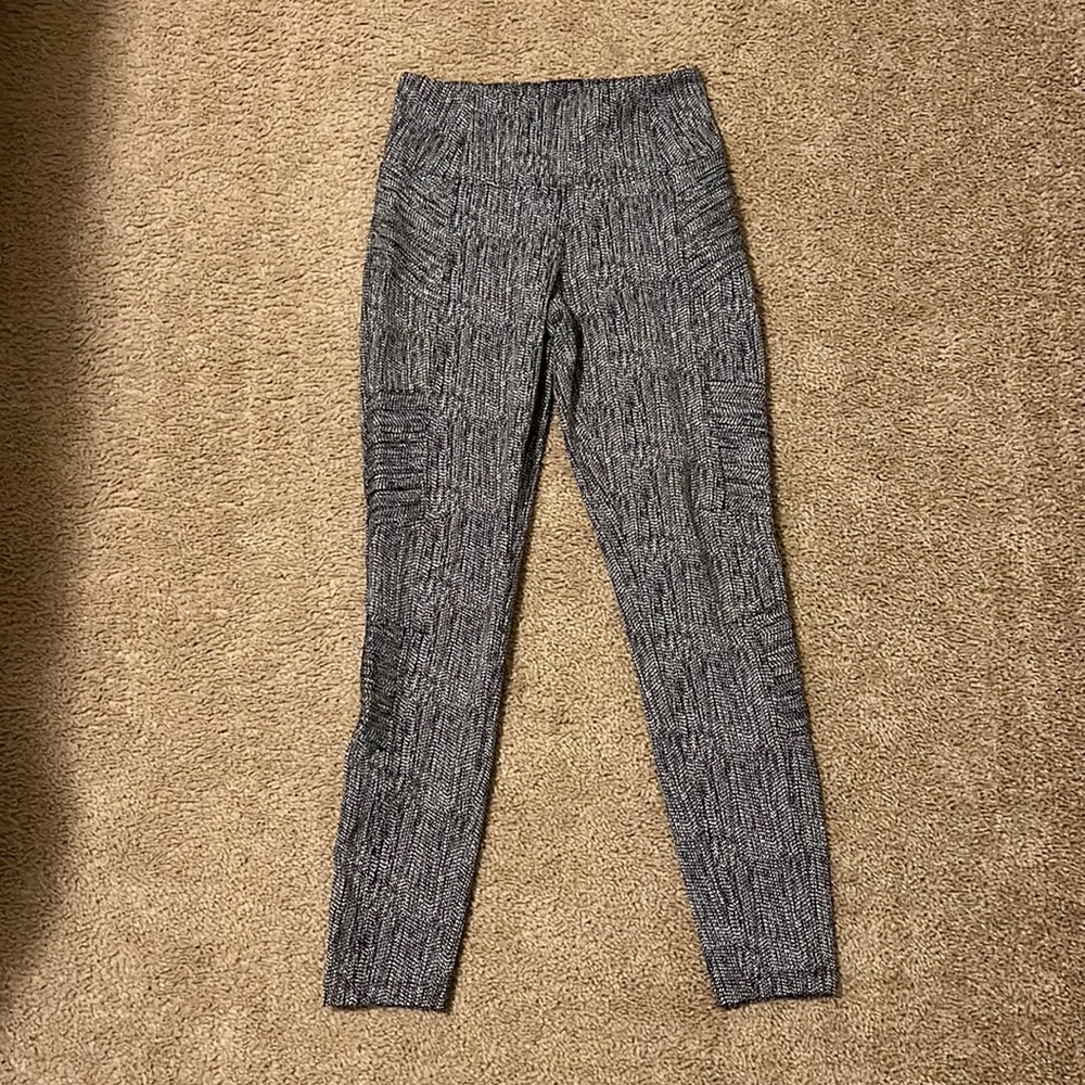 Athleta Gray Marled High-Waist Leggings